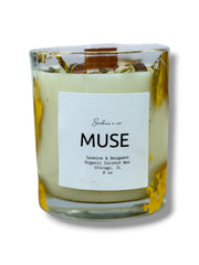 MUSE - Jasmine & Bergamot Crystal Candle for Creativity