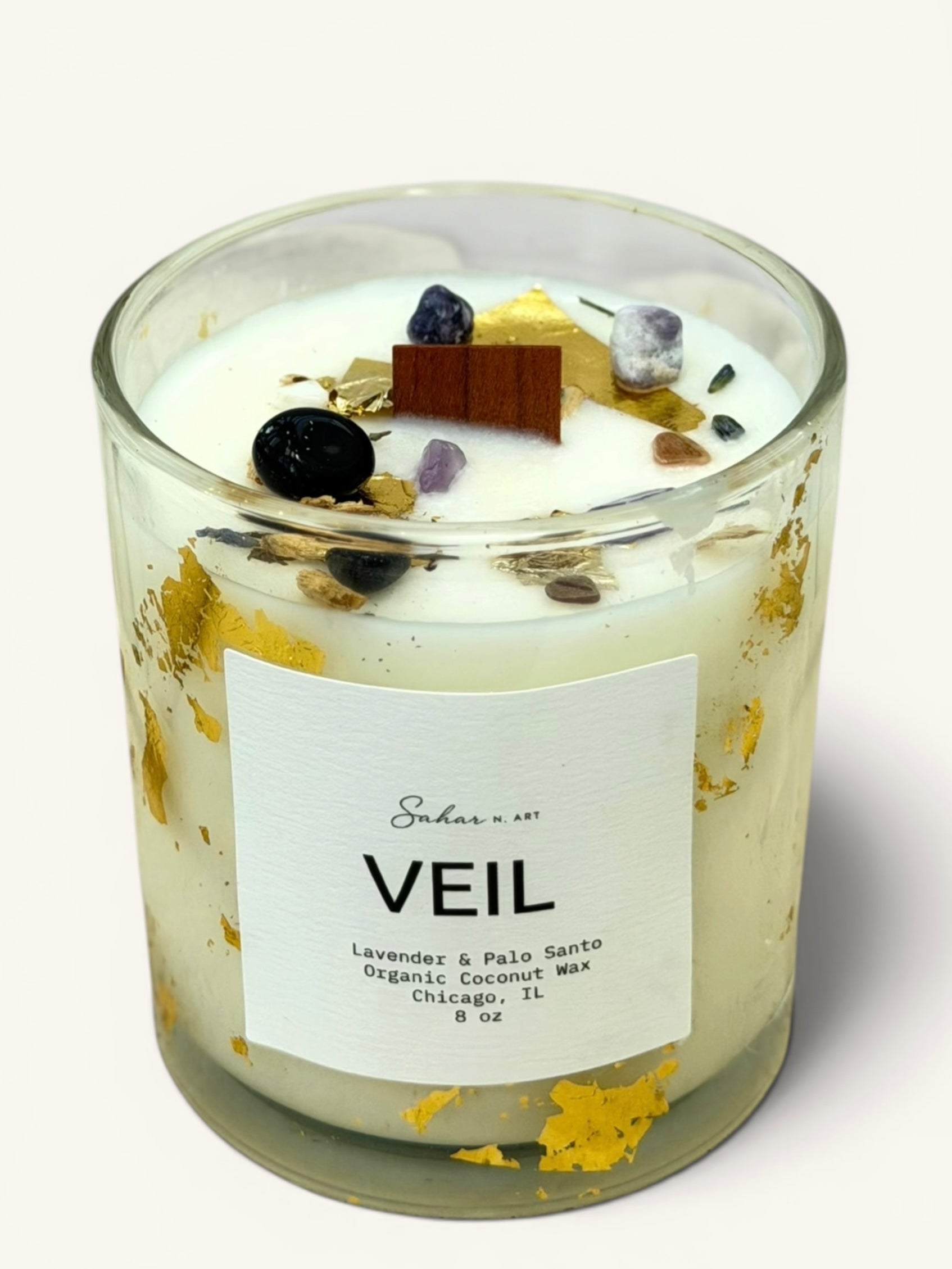 VEIL - Crystal Candle for Protection & Inner Stillness