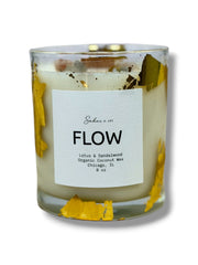FLOW - Crystal Candle for Creative Flow &amp; Emotional Ease