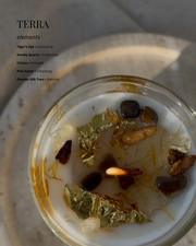 TERRA - Crystal Candle for Grounding & Stability