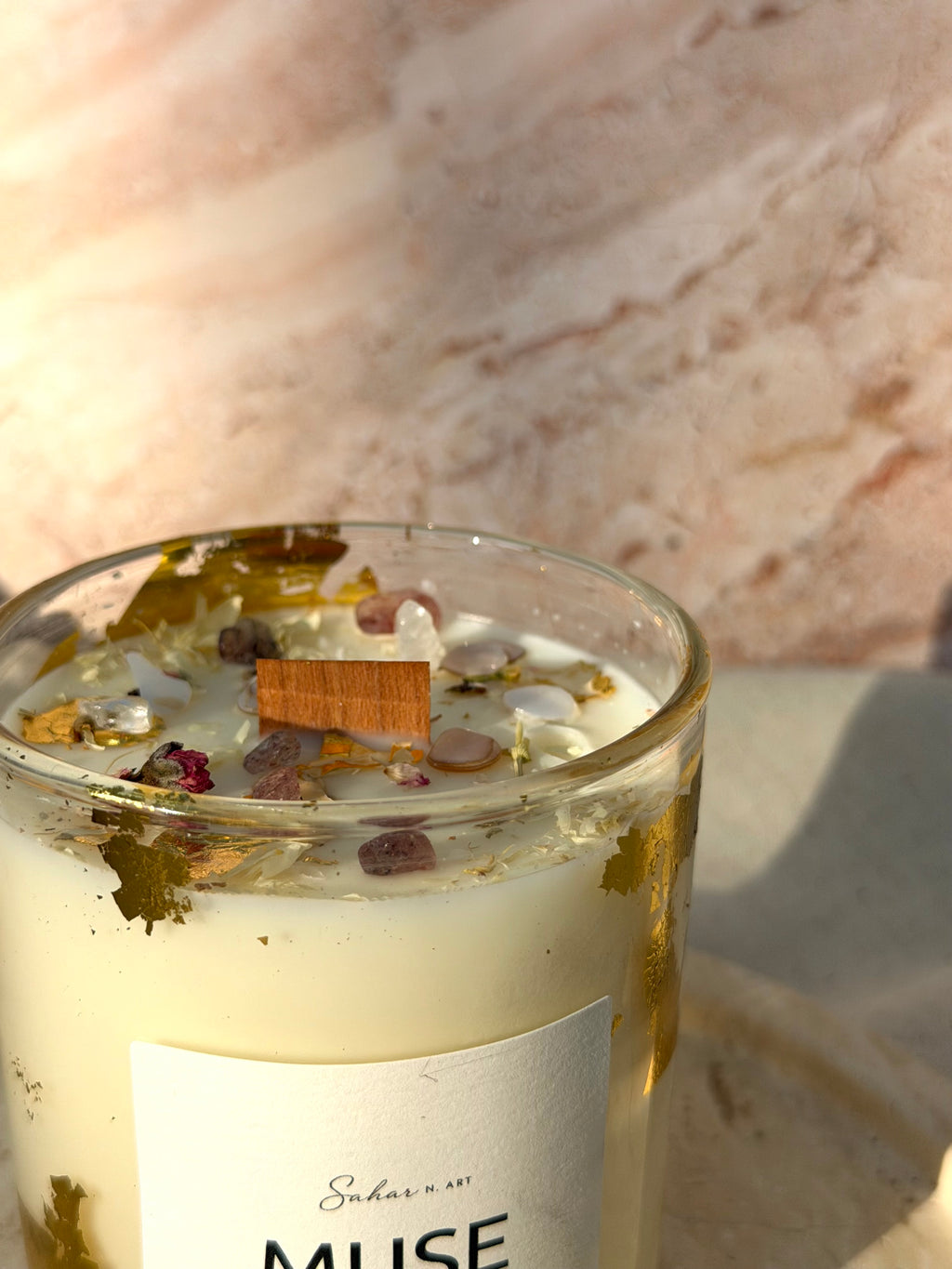 MUSE - Jasmine & Bergamot Crystal Candle for Creativity