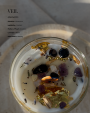VEIL - Crystal Candle for Protection & Inner Stillness