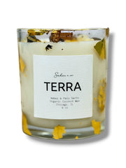 TERRA - Crystal Candle for Grounding & Stability