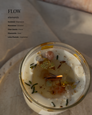 FLOW - Crystal Candle for Creative Flow &amp; Emotional Ease