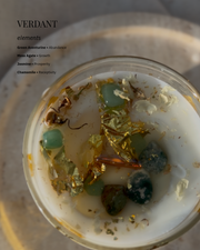 VERDANT — Crystal Candle for Abundance & Growth