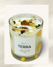 TERRA - Crystal Candle for Grounding & Stability