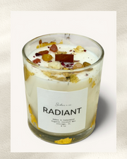RADIANT - Amber & Cedarwood Crystal Candle for Confidence