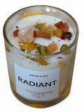 RADIANT - Amber & Cedarwood Crystal Candle for Confidence