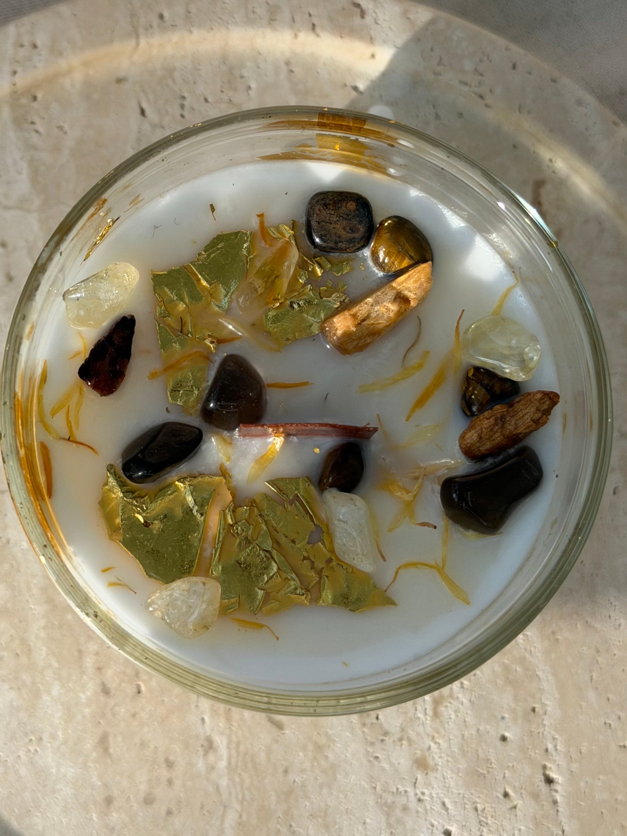 TERRA - Crystal Candle for Grounding & Stability