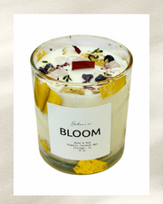 BLOOM — Rose Oud Crystal Candle for Self Love & Growth