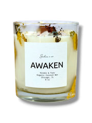 AWAKEN - Citrus & Wood Crystal Candle