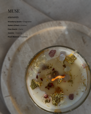 MUSE - Jasmine & Bergamot Crystal Candle for Creativity